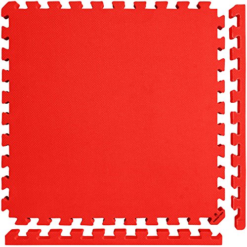 Interlocking EVA Foam Mats for Wrestling, MMA & Gymnastics - 1.5" Thick, 2'x2' Tiles G335676