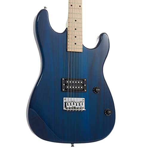 Full Size Electric Guitar with 10-Watt Amp, Black, Right Handed Beginner Kit D640
