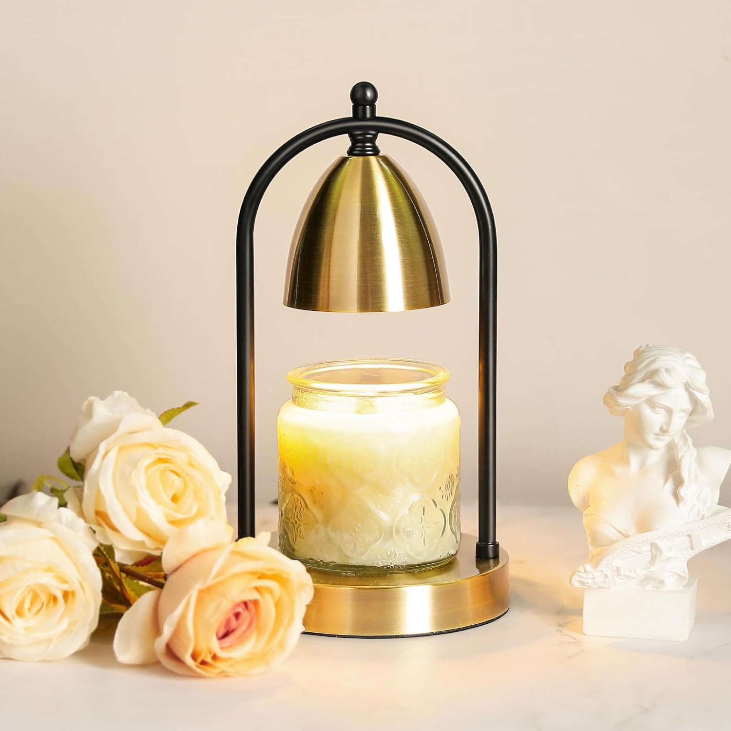 Candle Warmer Lamp with Timer for Jar Candles, Dimmable, Auto Shut Off Y70278