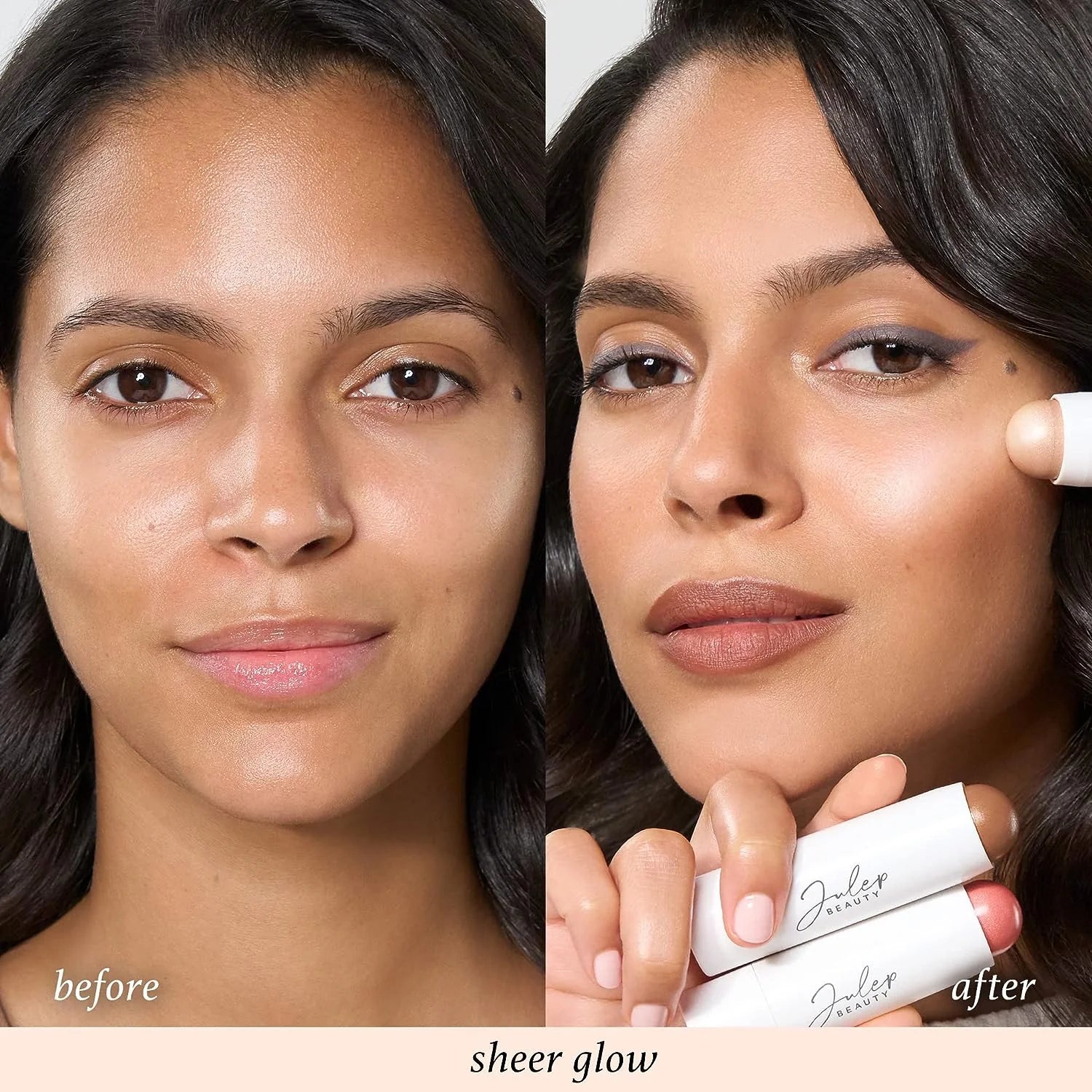 Cream to Powder Blush Stick - Sheer Glow - 2-in-1 Blush and Lip Makeup Stick X11522