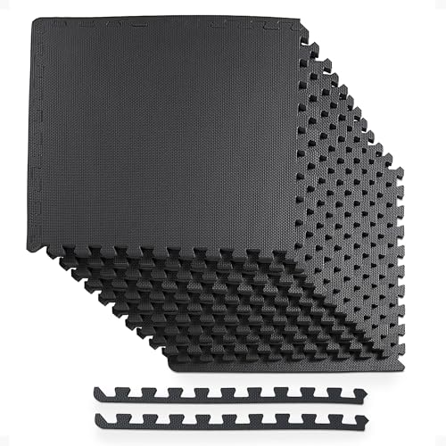 Puzzle Exercise Mat with EVA Foam Interlocking Tiles for MMA, Gymnastics and Home Gym N211438