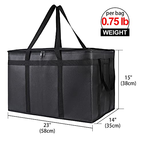 Insulated Food Delivery Bag Hot Cold Meal Carrier Cooler Tote K646948