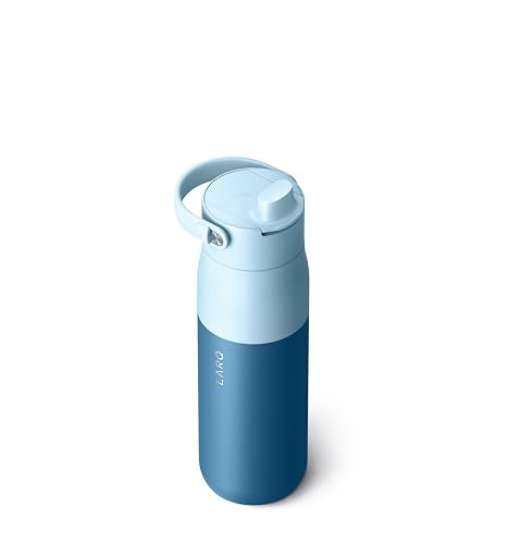 Insulated Stainless Steel Water Bottle 34oz with Silicone Handle L348874