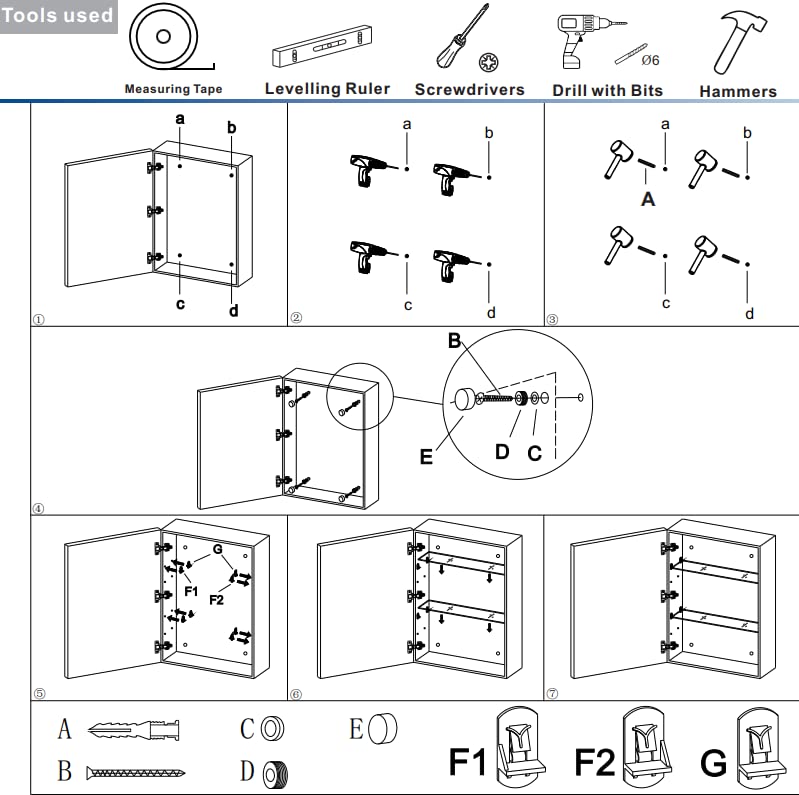 Illuminated LED Bathroom Medicine Cabinet with Touch Switches X2229