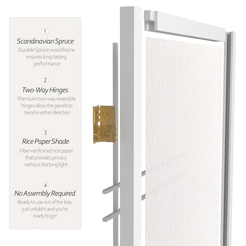 6 Panel Honey Room Divider X65165