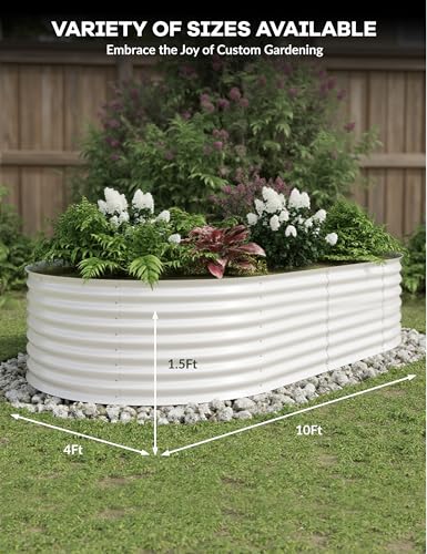 Galvanized Raised Garden Bed for Vegetables, Flowers, Outdoor D165