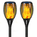 Solar Lights, 43" Flickering Flames Torch Lights Outdoor Waterproof Landscape Decoration Lighting Dusk to Dawn Auto On/Off Security Flame Lights for Yard Garden Pathway Driveway 4-Pack