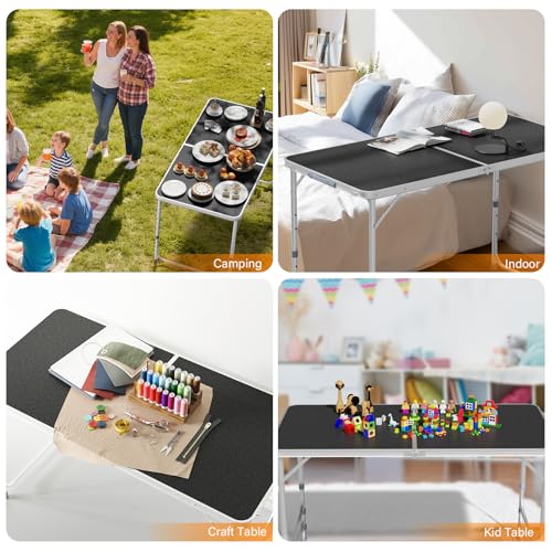 3ft Aluminum Folding Camping Table with Carrying Handle L179408