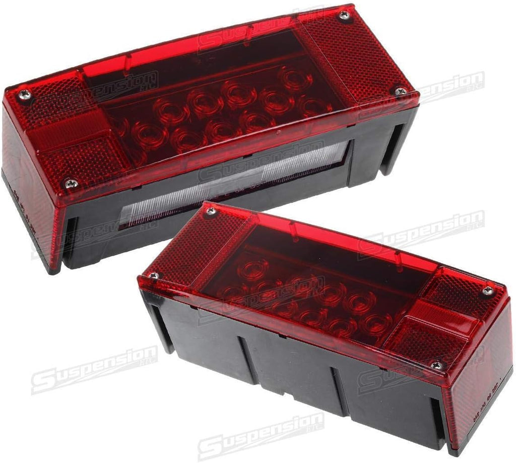 12V LED Submersible Rectangular Trailer Lights, Tail Stop Turn Running Lights Kit N651