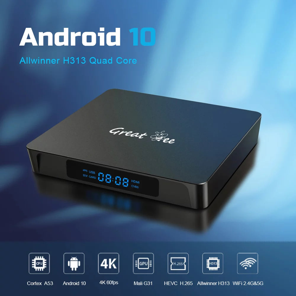 Arabic TV Box Android 10 Quad Core 4K IP Television Receiver U65300