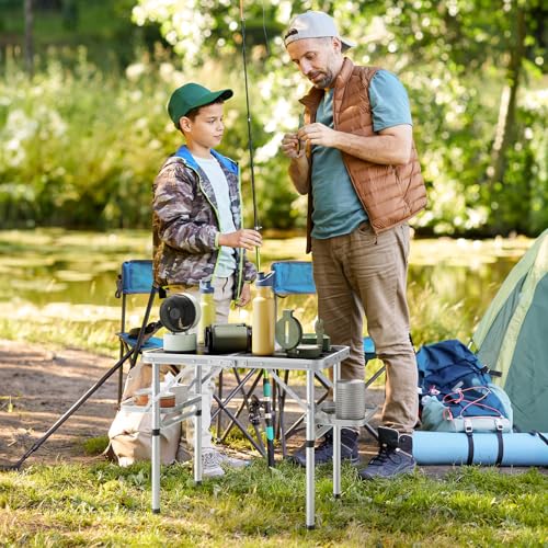 Folding Camping Table Small 2ft Portable Aluminum W647