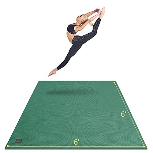 Large Yoga Mat 6x4 6x6 7x5 Extra Thick Non-Slip Exercise Mat for Pilates Stretching Meditation S2365