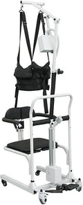 Electric Wheelchair Stair Lift, Electric Patient Lift, Bathroom Wheelchair with One Touch Lift Button Removable Seat Cushion