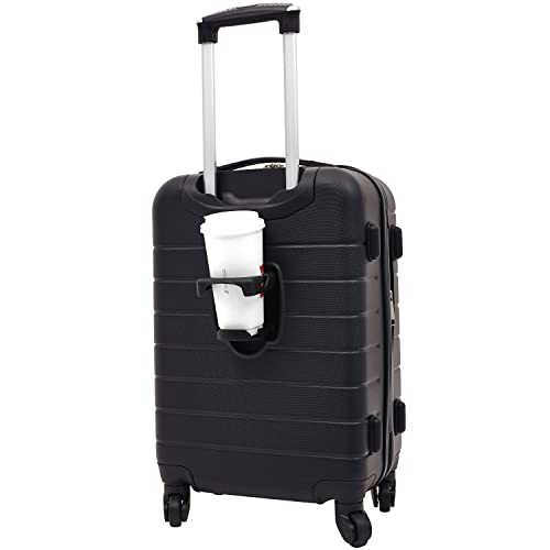 Smart Luggage Set with Cup Holder and USB Port, 20-Inch Carry-On K967