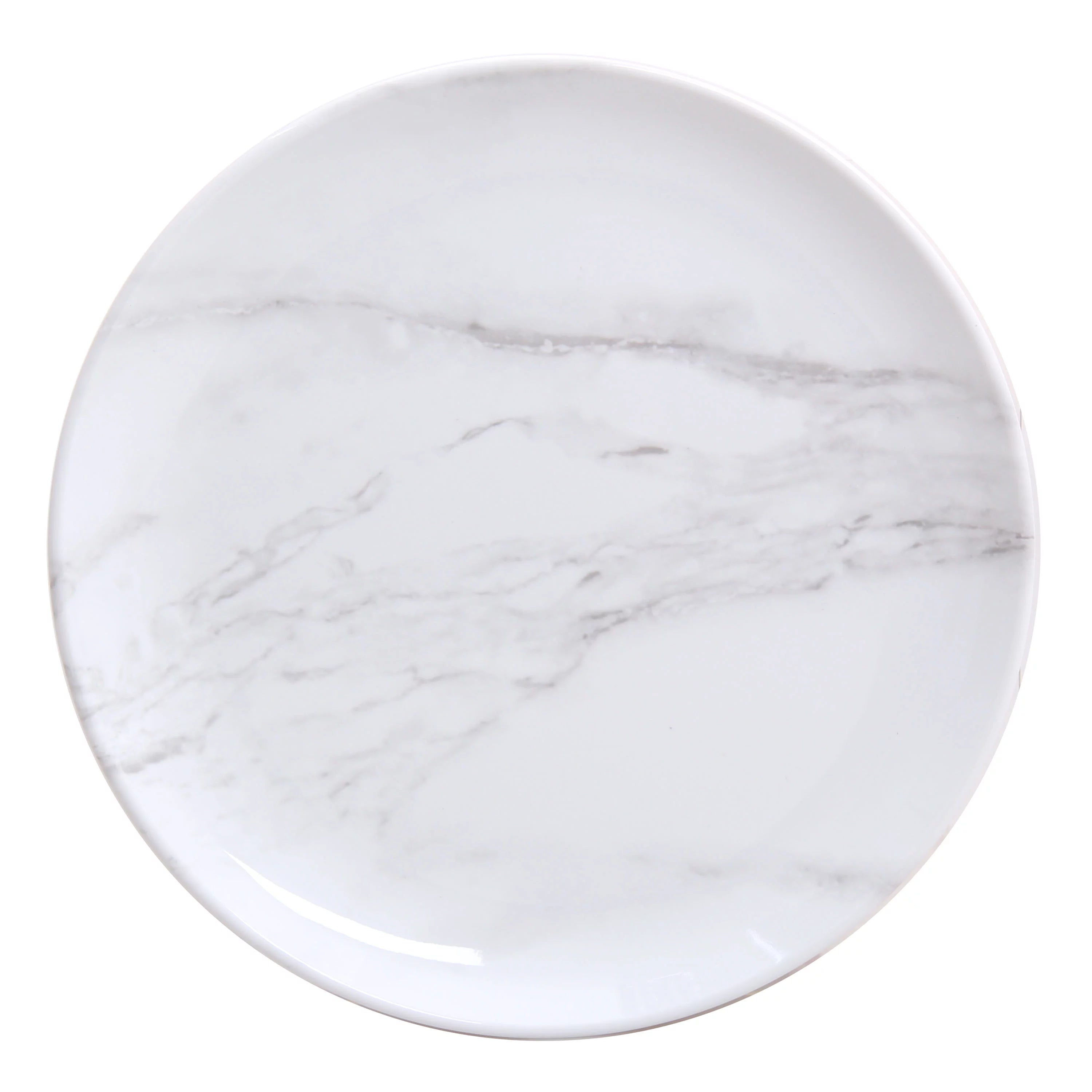 12-Piece Grey and White Marble Dinnerware Set X2249