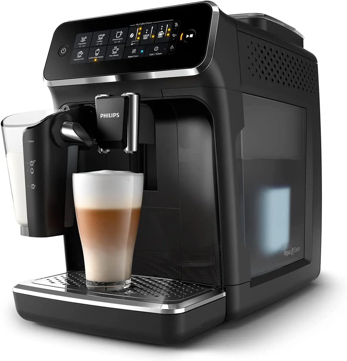 Fully Automatic Espresso Machine with LatteGo, Black P622760