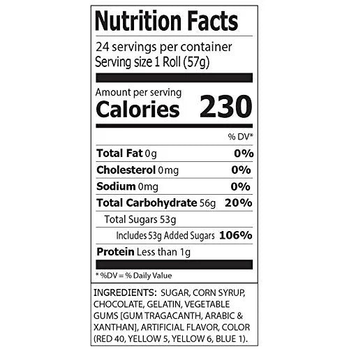 Chocolate Wafers Display Pack, 2-Ounce Rolls (Pack of 24) O64478
