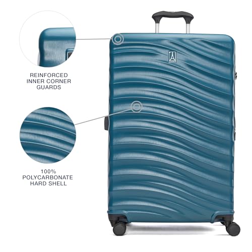 Hardside Expandable Carry-On Luggage with 8 Spinner Wheels and TSA Lock J560758