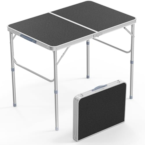 3ft Aluminum Folding Camping Table with Carrying Handle L179408