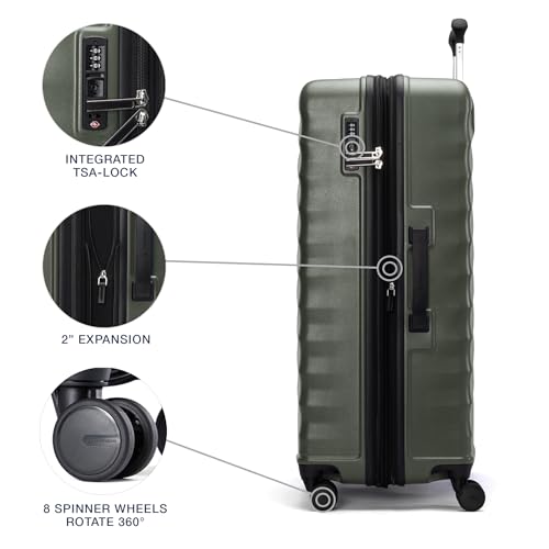 Hardside Expandable Carry-On Luggage with 8 Spinner Wheels and TSA Lock J560758