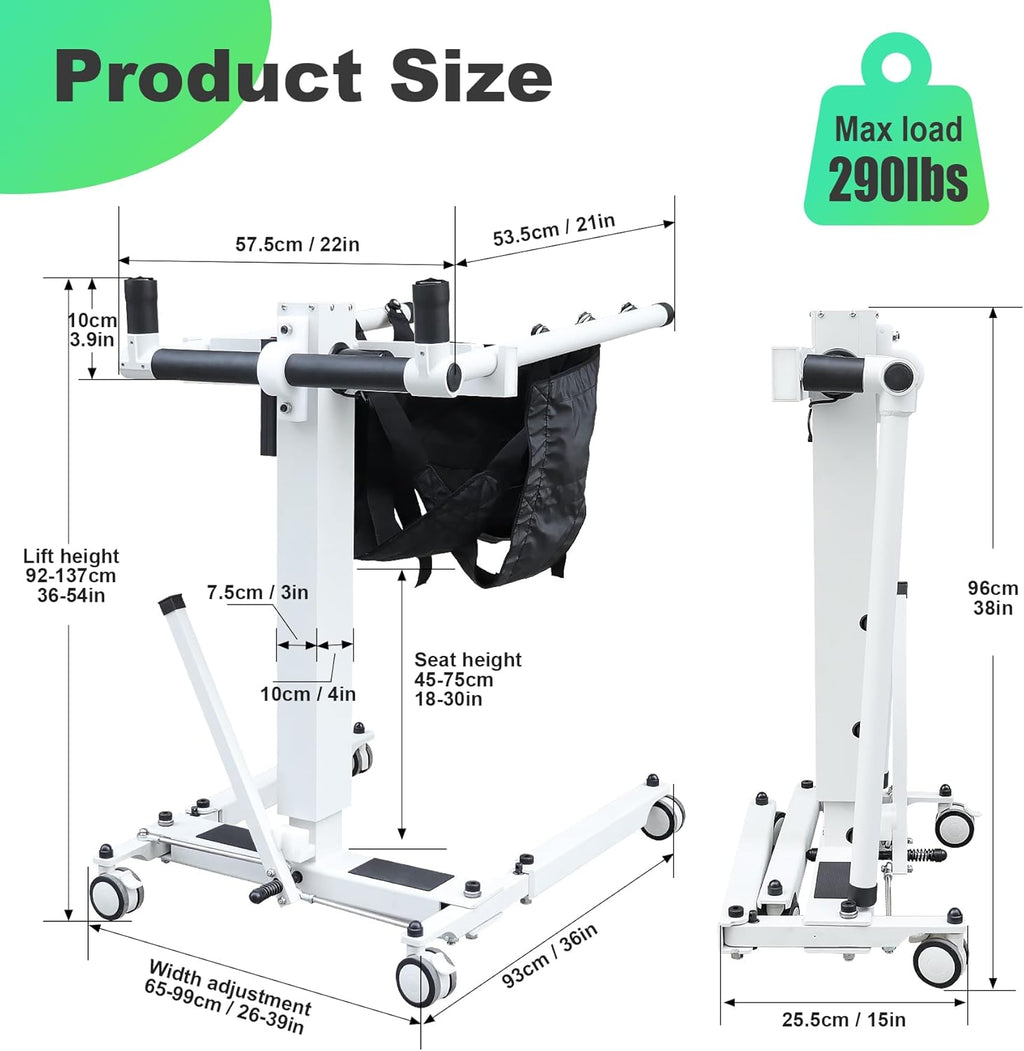 Electric Patient Lift Transfer Chair for Home and Car Z974