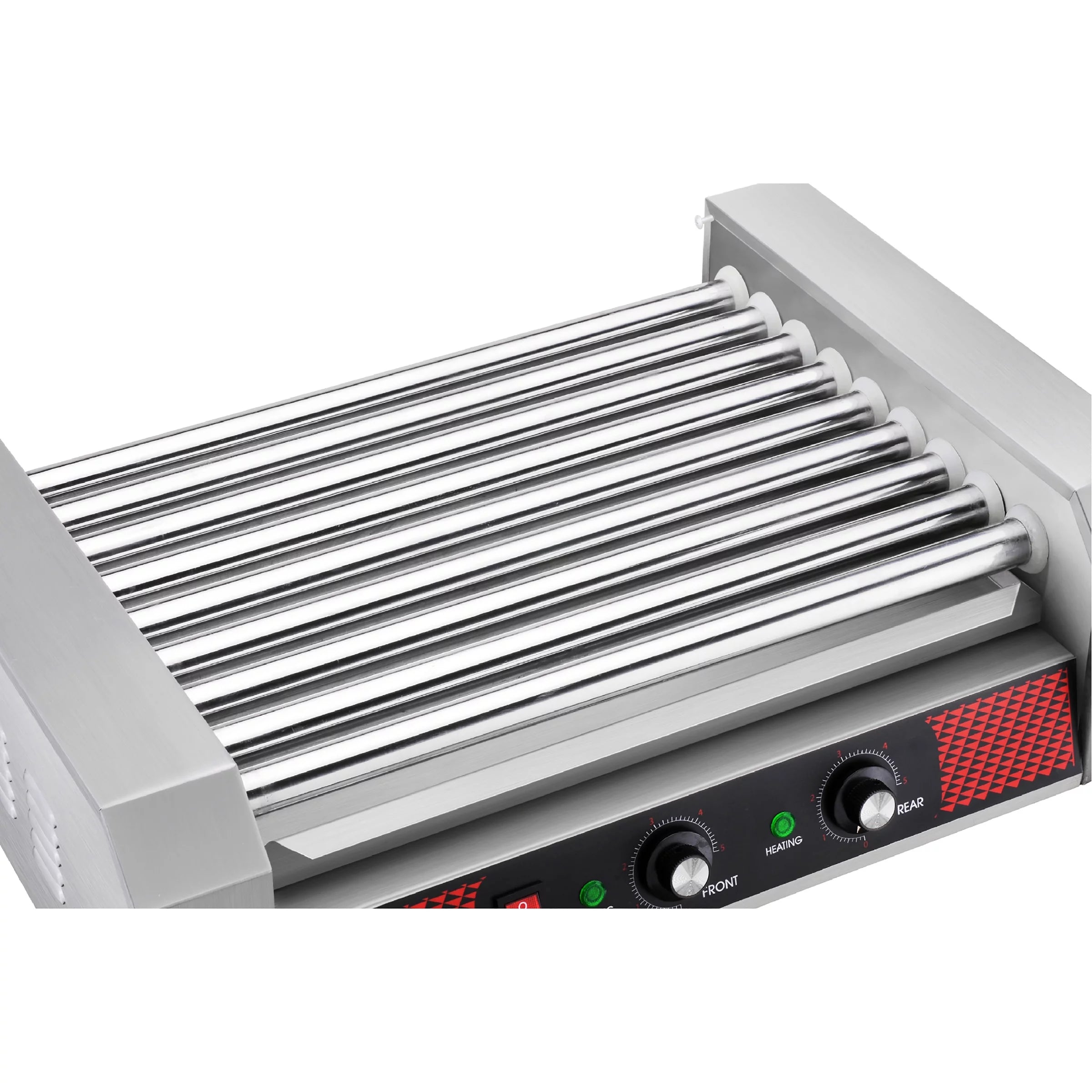 Commercial 24 Hot Dog 9 Roller Grilling Machine, 1800W Stainless Steel D853