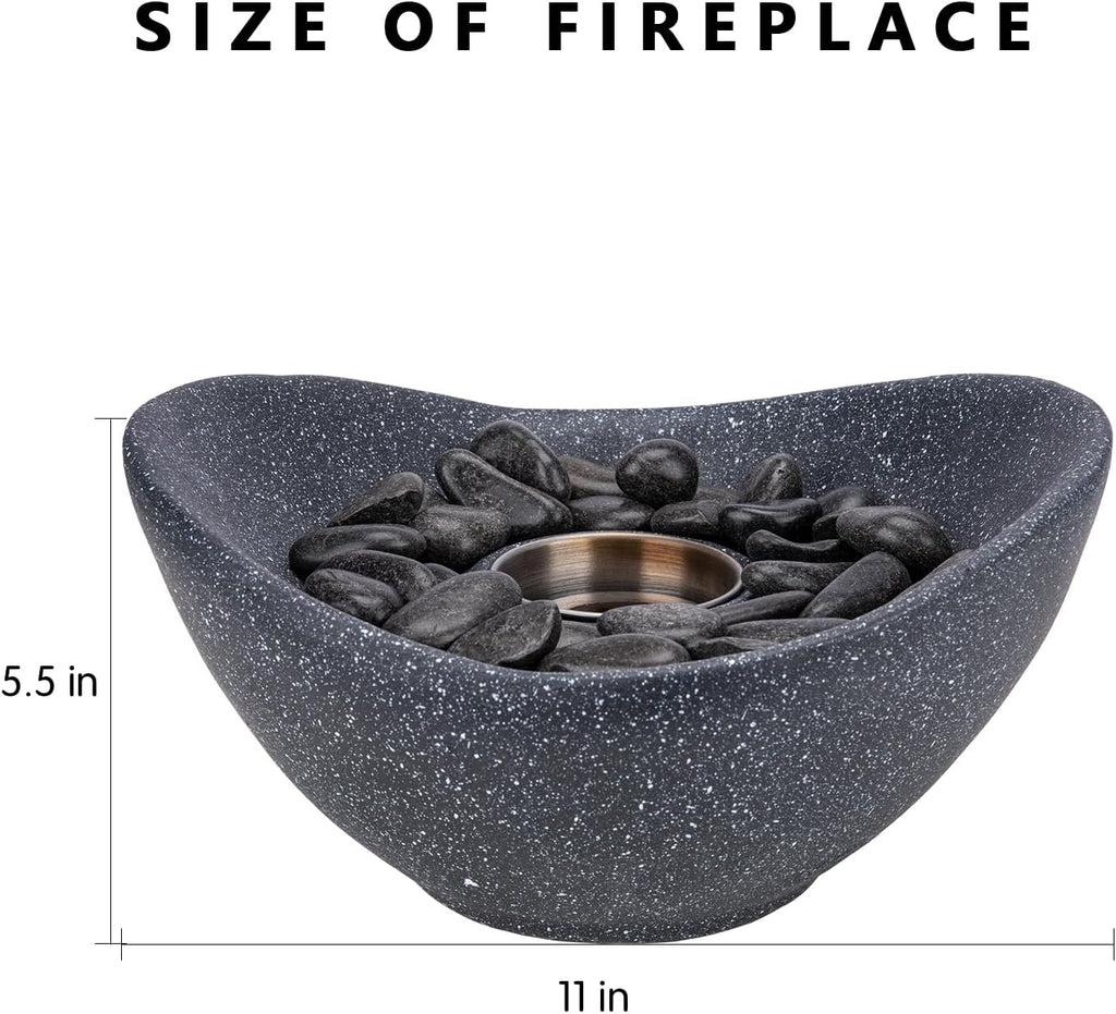 Tabletop Fire Pit, Multi-Fuel Portable Fireplace for Indoor and Outdoor Use X6325