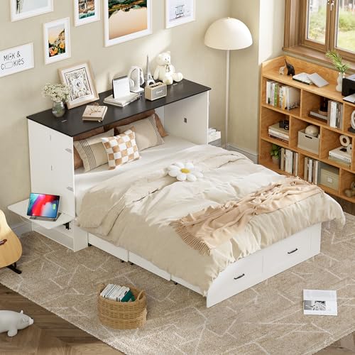 Murphy Bed Queen with Storage and Charging Station H86750