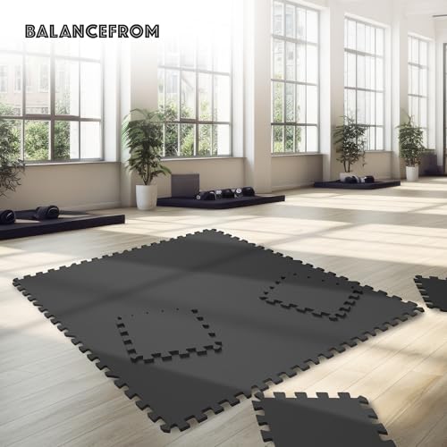 Puzzle Exercise Mat with EVA Foam Interlocking Tiles for MMA, Gymnastics and Home Gym N211438