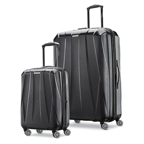 Hardside Expandable Carry-On Luggage with Spinner Wheels, Black, 20-Inch S82043