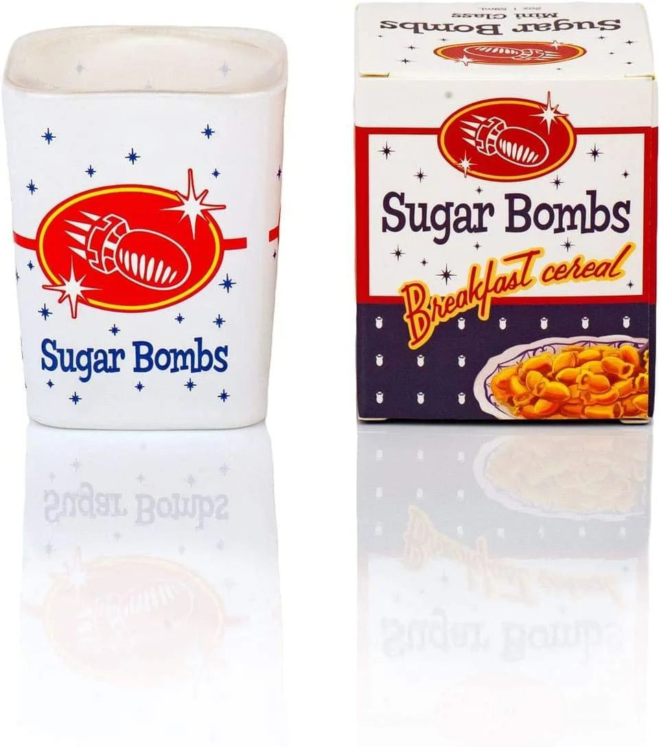 Fallout Sugar Bombs Breakfast Cereal Square Shot Glass | 2 Ounce Shot Glass