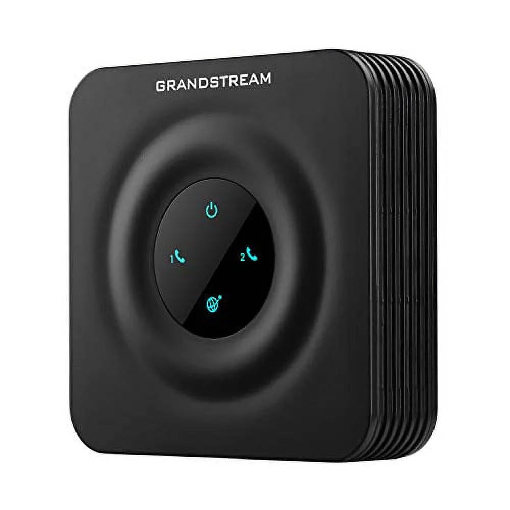 2 Port Analog Telephone Adapter VoIP Phone, Black E70604