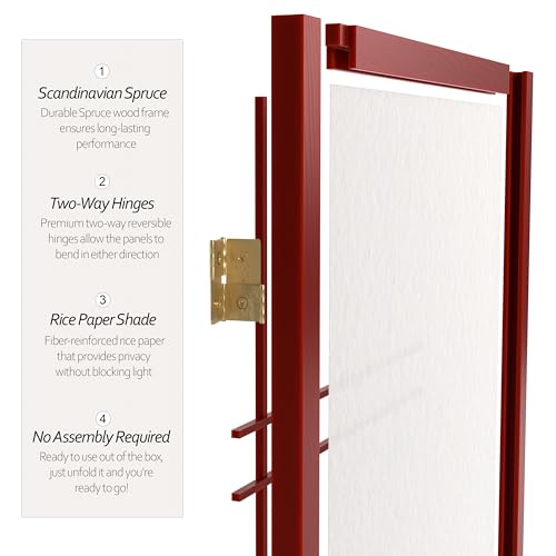 6 Panel Honey Room Divider X65165