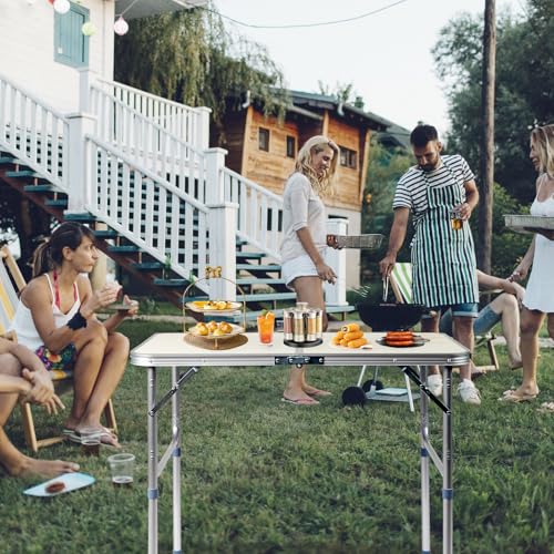3ft Aluminum Folding Camping Table with Carrying Handle L179408