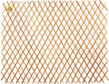 Backyard X-Scapes Expandable Peeled Carbonized Willow Wood Trellis for Climbing Plants Lattice Panel Fence Support 36 in H x 72 in L