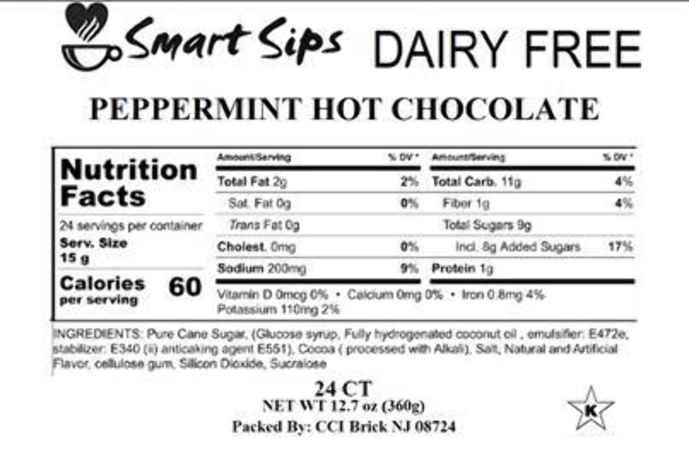 Peppermint Hot Chocolate Single-Serve Pods for Keurig Brewers D59339