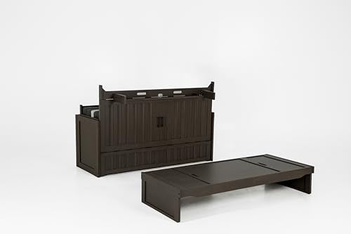 Murphy Cube Cabinet Bed (White, Queen) M597282