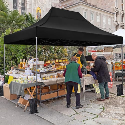 Heavy Duty Pop Up Canopy Tent 10x20 with Wheeled Carry Bag, White X6840