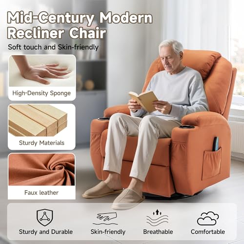Rocking Recliner Chair with Massage and Heat E368