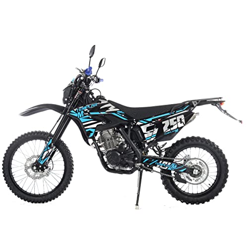 250cc Dirt Bike with 21" Front and 18" Rear Wheels, 5-Speed Manual K337471