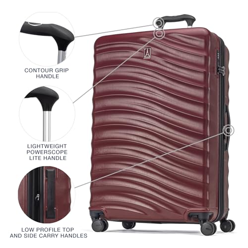 Hardside Expandable Carry-On Luggage with 8 Spinner Wheels and TSA Lock J560758