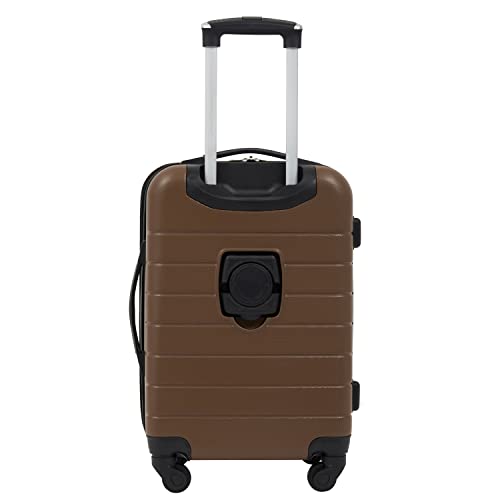 Smart Luggage Set with Cup Holder and USB Port, 20-Inch Carry-On K967