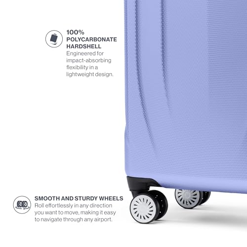 Hardside Expandable Carry-On Luggage with 8 Spinner Wheels, 21 Inch N246