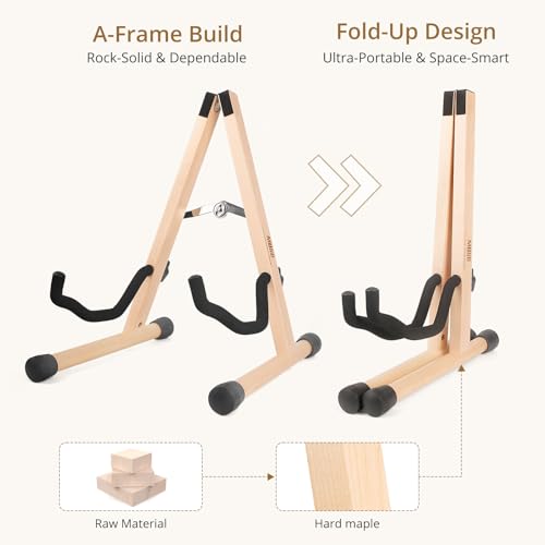 Foldable Hardwood Guitar Stand N691996