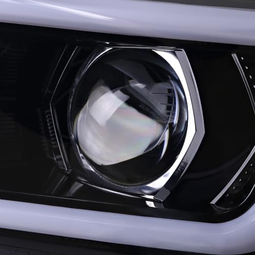 Projector Headlights with Sequential LED Turn Signal for 2015-2021 Subaru WRX STI Halogen, Pair D49483