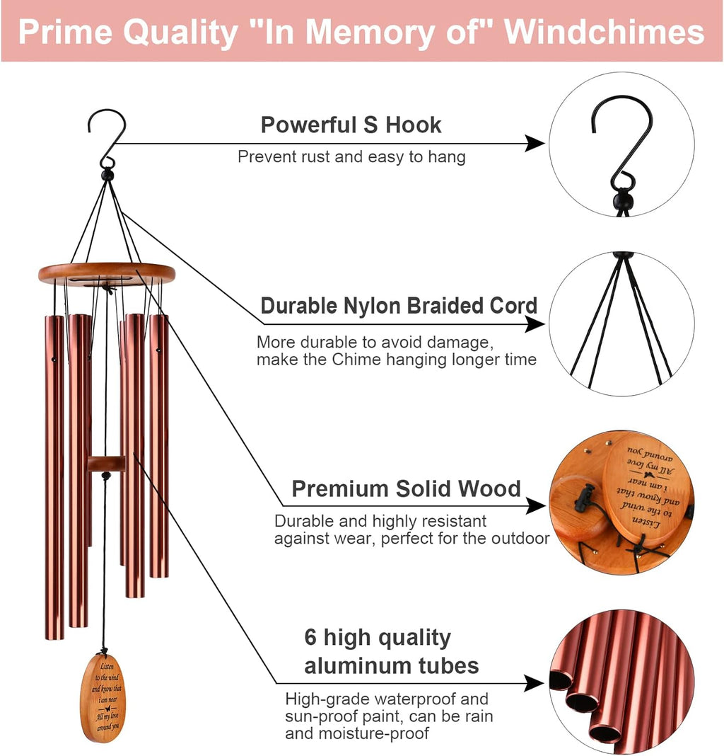 Sympathy Wind Chimes for Memorial and Remembrance M665975