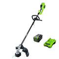 Greenworks 40V 14" Brushless Cordless (Attachment Capable) String Trimmer, 4.0Ah Battery and Charger Included