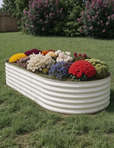 Galvanized Raised Garden Bed for Vegetables, Flowers, Outdoor D165