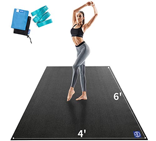 Extra Large Yoga Mat 12x6 ft Non-Slip Thick Exercise Mat for Home Gym Workout Z54498