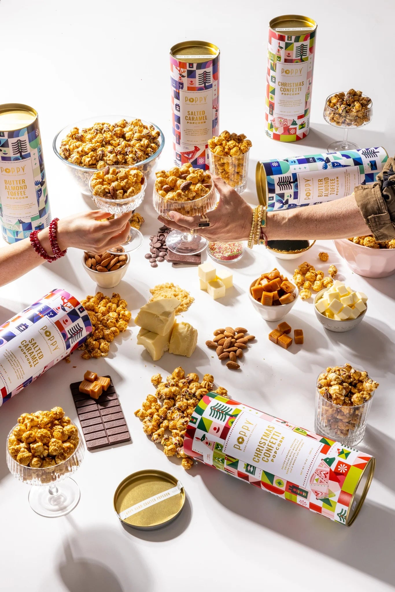 Butter Almond Toffee Popcorn Holiday Cylinder D572028